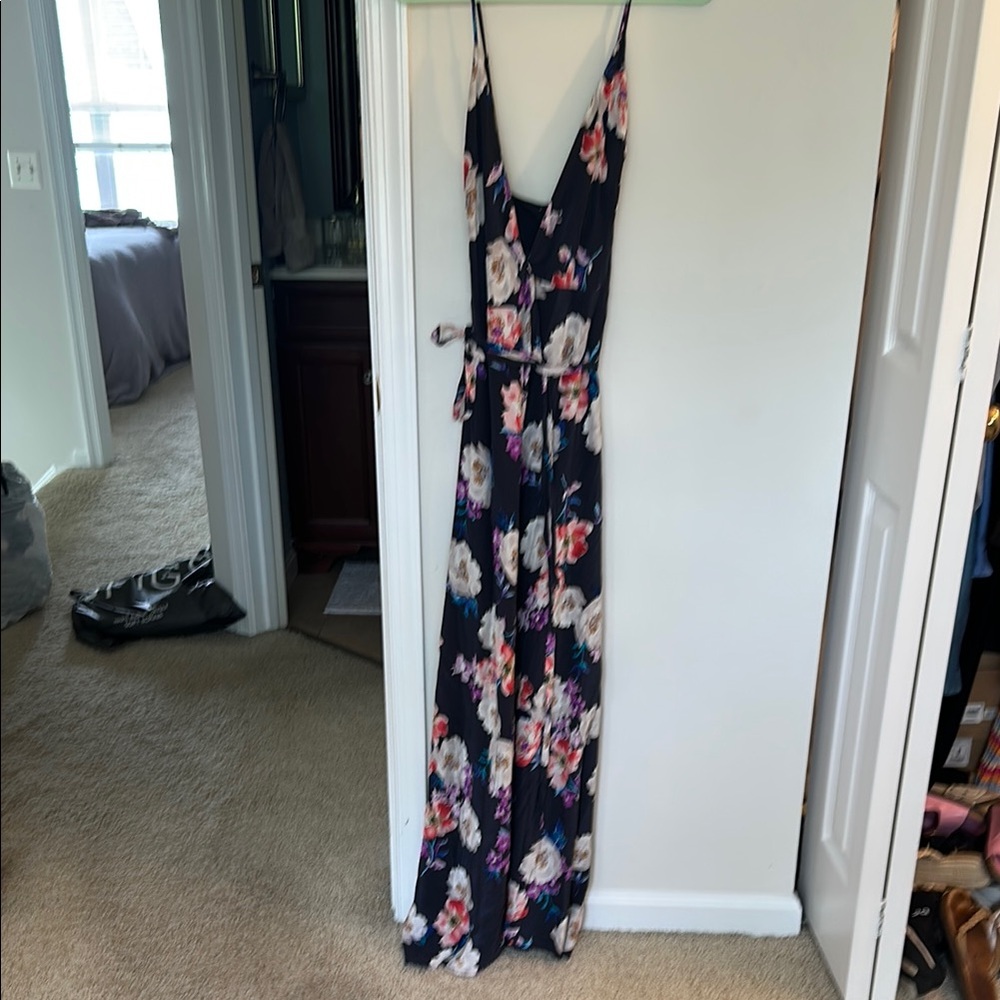 Yumi Kim Floral Maxi Wrap Dress - Navy Floral